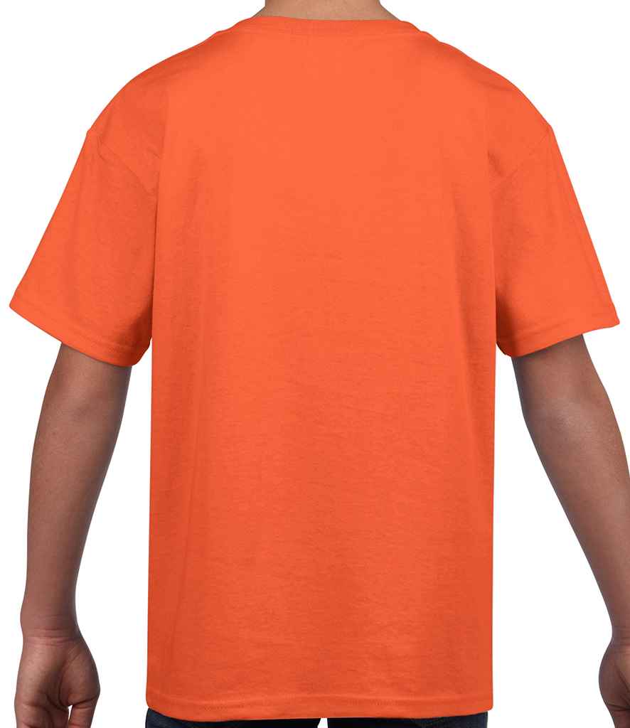 Gildan Kids SoftStyle Ringspun T-Shirt in by Gildan — Custom branded clothing by Print Press, featuring premium embroidery produced in our specialist print lab in the UK.
