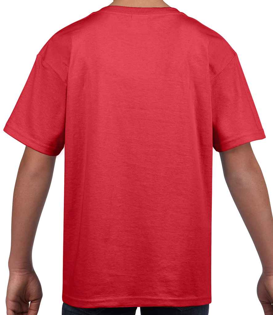 Gildan Kids SoftStyle Ringspun T-Shirt in by Gildan — Custom branded clothing by Print Press, featuring premium embroidery produced in our specialist print lab in the UK.