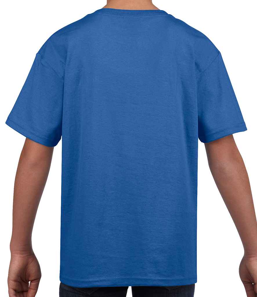 Gildan Kids SoftStyle Ringspun T-Shirt in by Gildan — Custom branded clothing by Print Press, featuring premium embroidery produced in our specialist print lab in the UK.