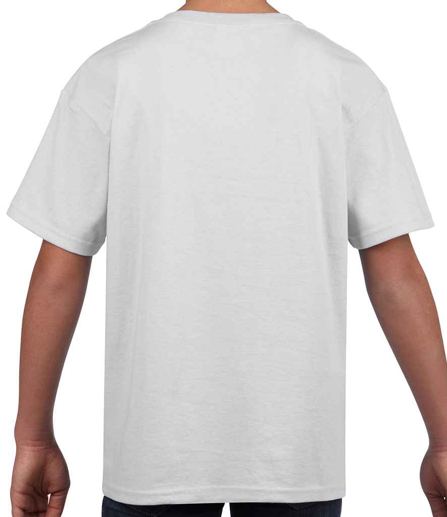 Gildan Kids SoftStyle Ringspun T-Shirt in by Gildan — Custom branded clothing by Print Press, featuring premium embroidery produced in our specialist print lab in the UK.