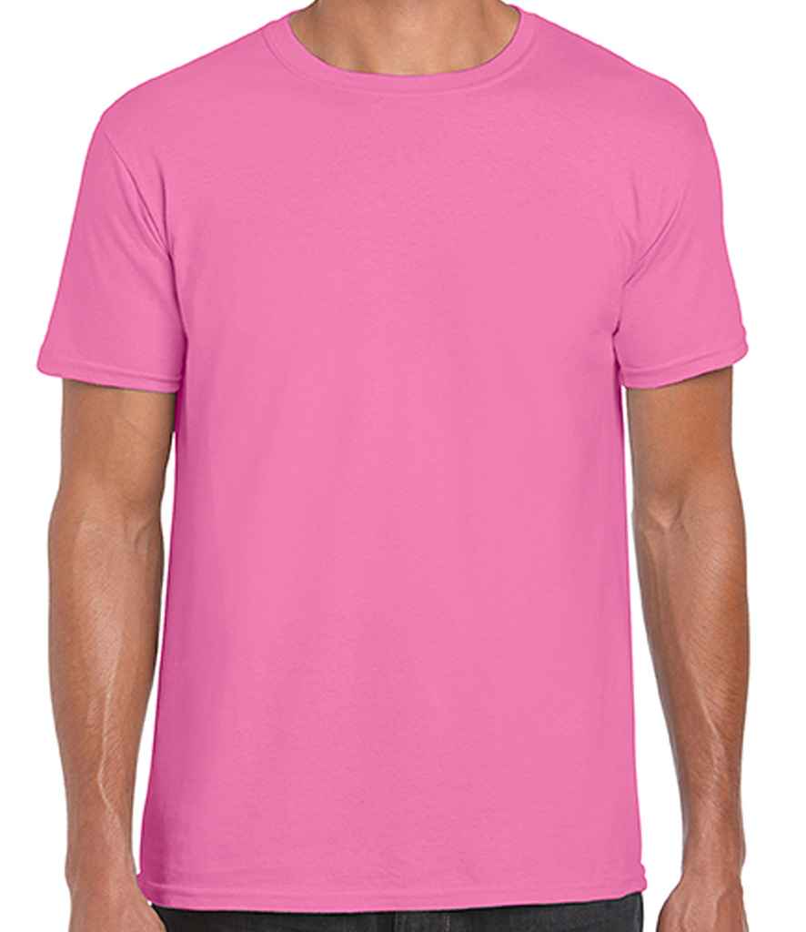 Gildan SoftStyle Ringspun T-Shirt - (2nd Colours) in Azalea by Gildan — Custom branded clothing by Print Press, featuring premium embroidery produced in our specialist print lab in the UK.