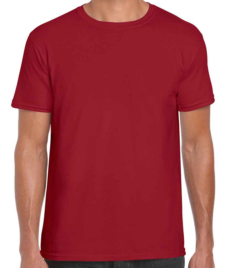 Gildan SoftStyle Ringspun T-Shirt - (2nd Colours) in Cardinal Red by Gildan — Custom branded clothing by Print Press, featuring premium embroidery produced in our specialist print lab in the UK.