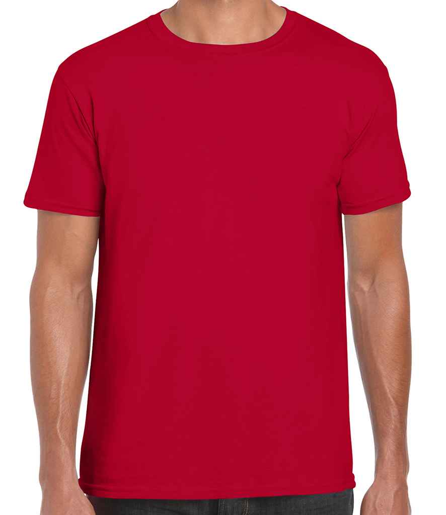 Gildan SoftStyle Ringspun T-Shirt - (2nd Colours) in Cherry Red by Gildan — Custom branded clothing by Print Press, featuring premium embroidery produced in our specialist print lab in the UK.