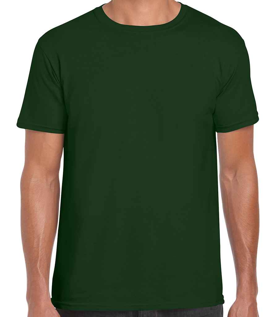 Gildan SoftStyle Ringspun T-Shirt - (2nd Colours) in Forest Green by Gildan — Custom branded clothing by Print Press, featuring premium embroidery produced in our specialist print lab in the UK.