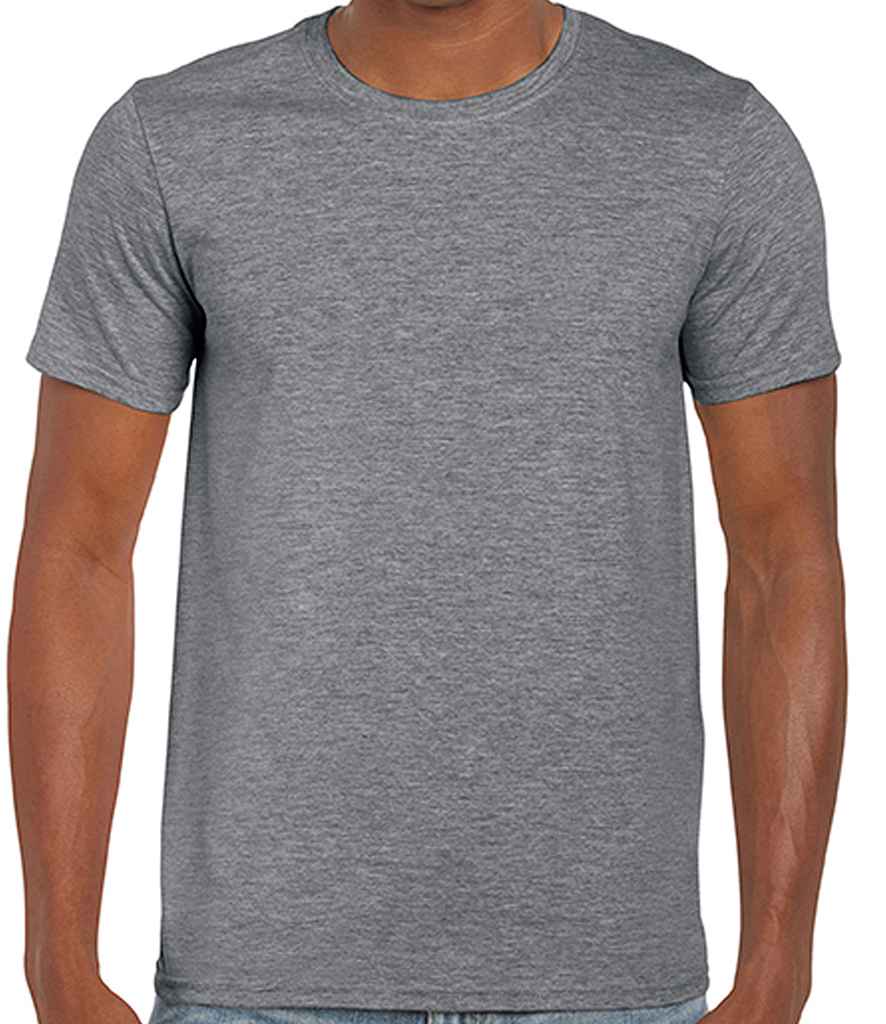 Gildan SoftStyle Ringspun T-Shirt - (2nd Colours) in Graphite Heather by Gildan — Custom branded clothing by Print Press, featuring premium embroidery produced in our specialist print lab in the UK.
