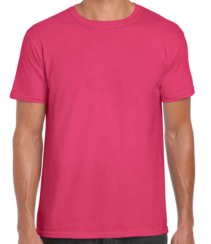 Gildan SoftStyle Ringspun T-Shirt - (2nd Colours) in Heliconia by Gildan — Custom branded clothing by Print Press, featuring premium embroidery produced in our specialist print lab in the UK.