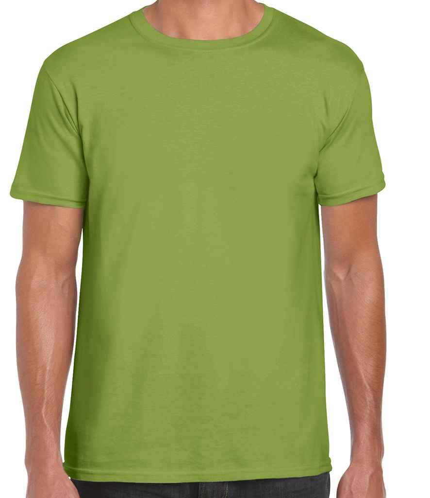 Gildan SoftStyle Ringspun T-Shirt - (2nd Colours) in Kiwi by Gildan — Custom branded clothing by Print Press, featuring premium embroidery produced in our specialist print lab in the UK.