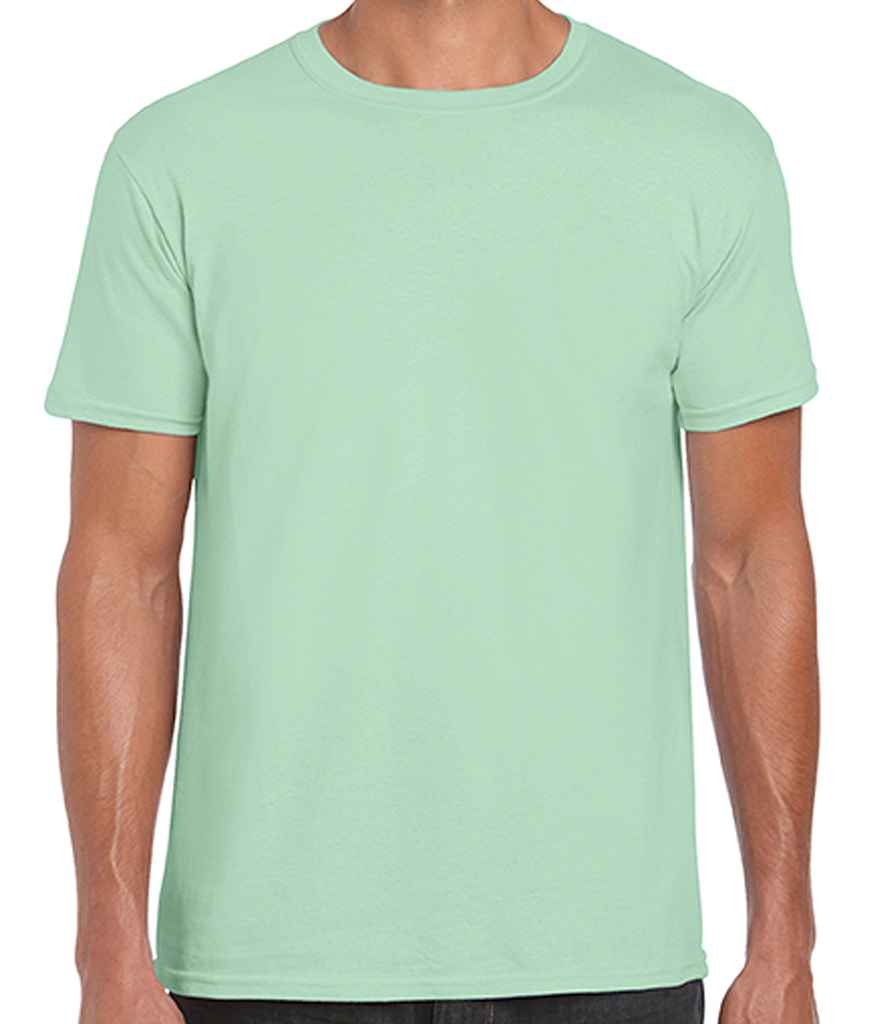 Gildan SoftStyle Ringspun T-Shirt in Mint by Gildan — Custom branded clothing by Print Press, featuring premium embroidery produced in our specialist print lab in the UK.