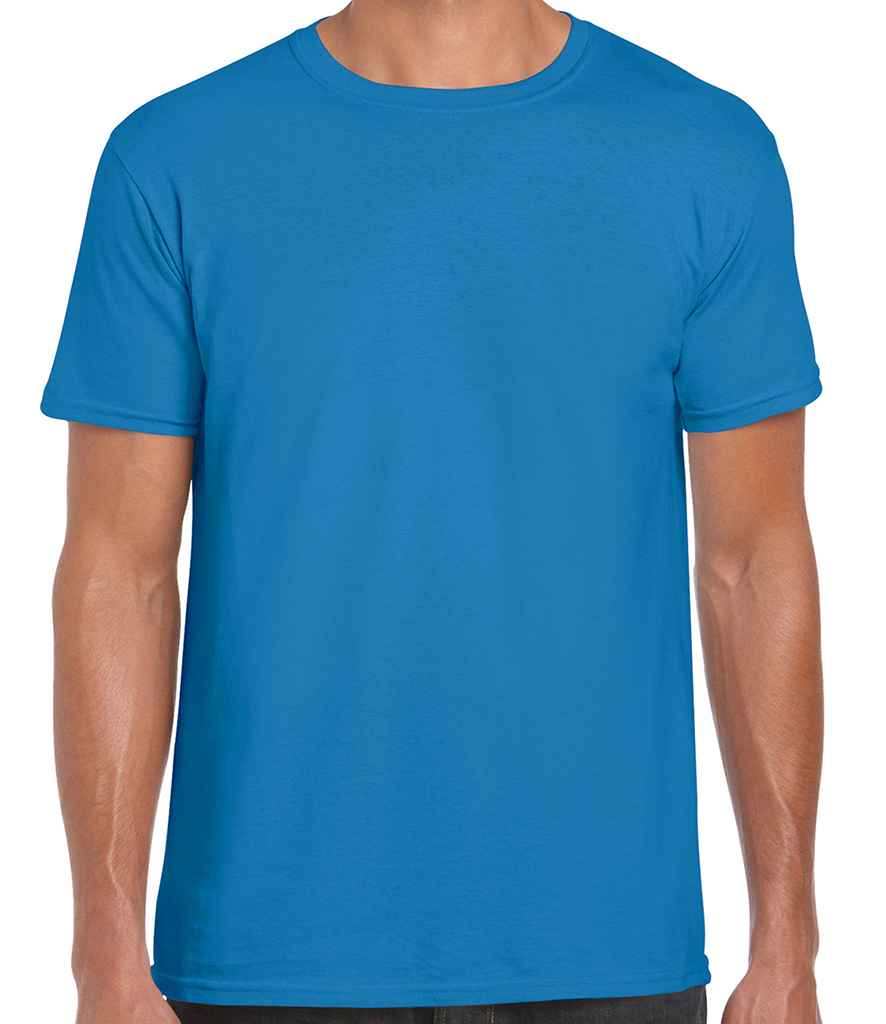 Gildan SoftStyle Ringspun T-Shirt in Sapphire Blue by Gildan — Custom branded clothing by Print Press, featuring premium embroidery produced in our specialist print lab in the UK.