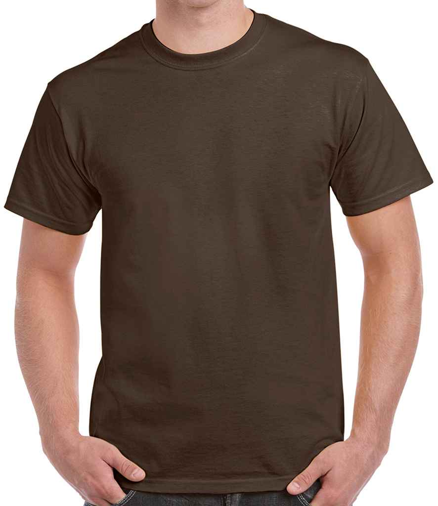 Gildan Ultra Cotton T-Shirt - (3rd Colours) in Dark Chocolate by Gildan — Custom branded clothing by Print Press, featuring premium embroidery produced in our specialist print lab in the UK.