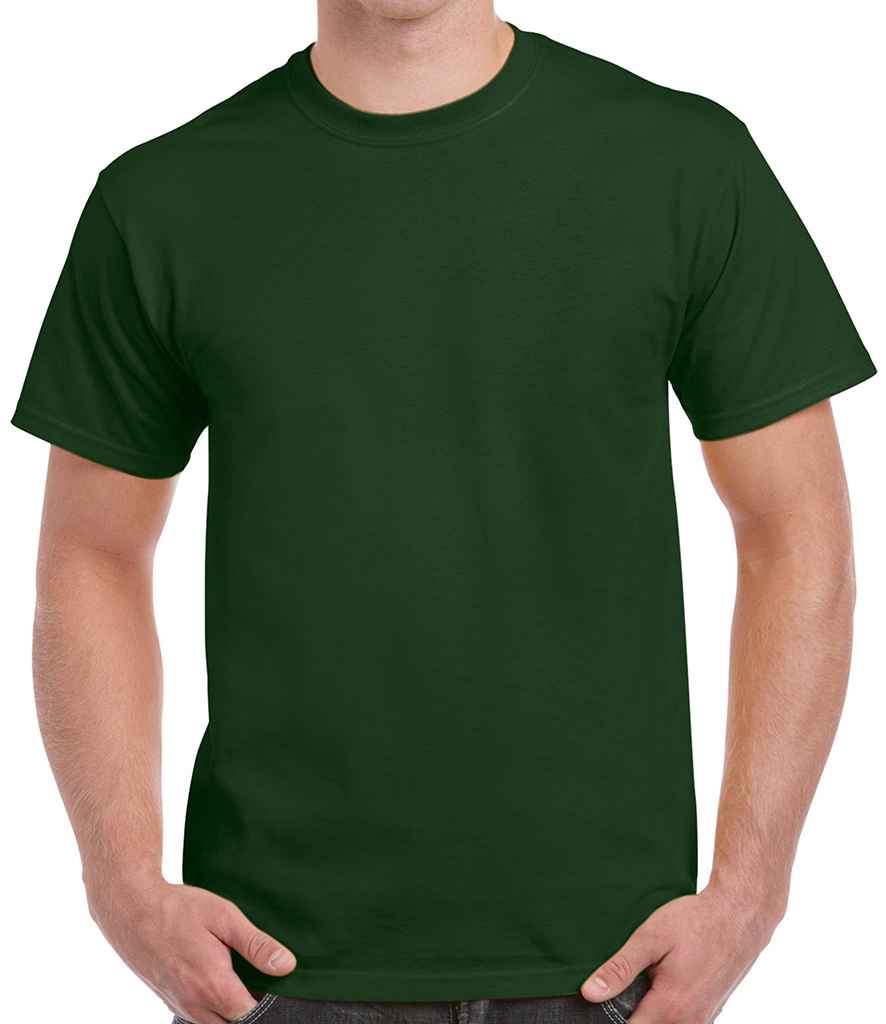 Gildan Ultra Cotton T-Shirt - (3rd Colours) in Forest Green by Gildan — Custom branded clothing by Print Press, featuring premium embroidery produced in our specialist print lab in the UK.