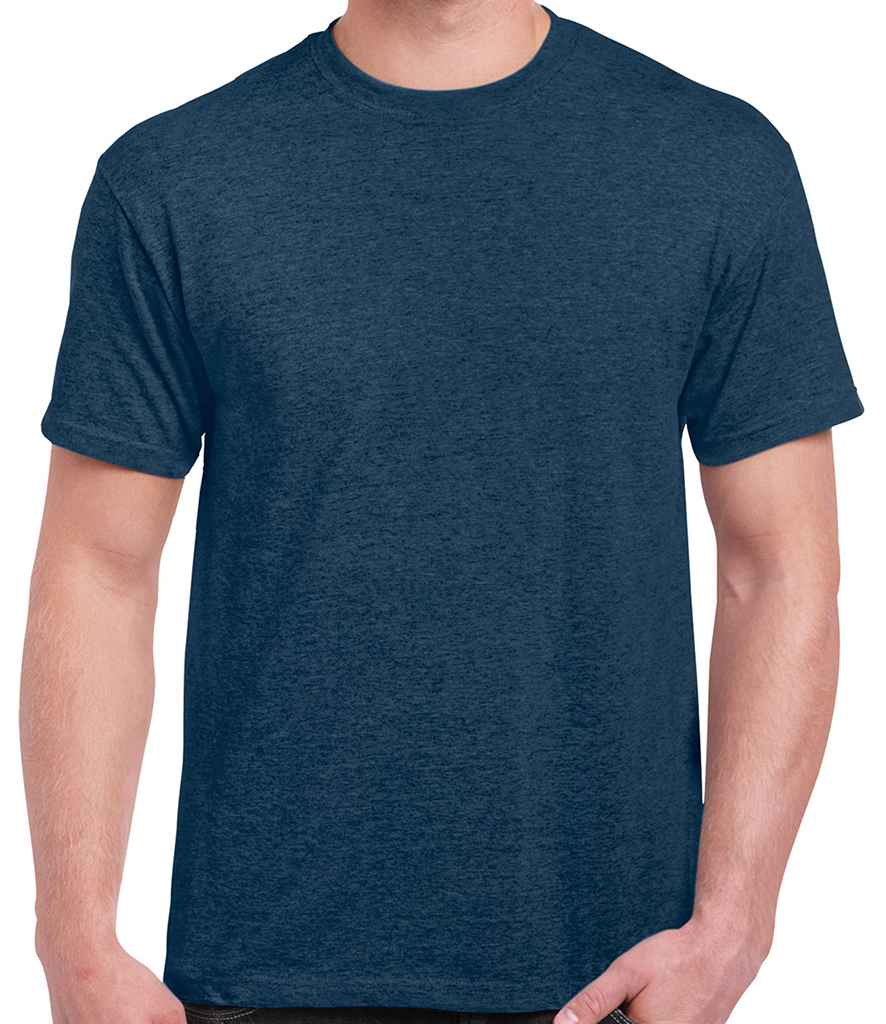 Gildan Ultra Cotton T-Shirt - (2nd Colours) in Heather Navy by Gildan — Custom branded clothing by Print Press, featuring premium embroidery produced in our specialist print lab in the UK.