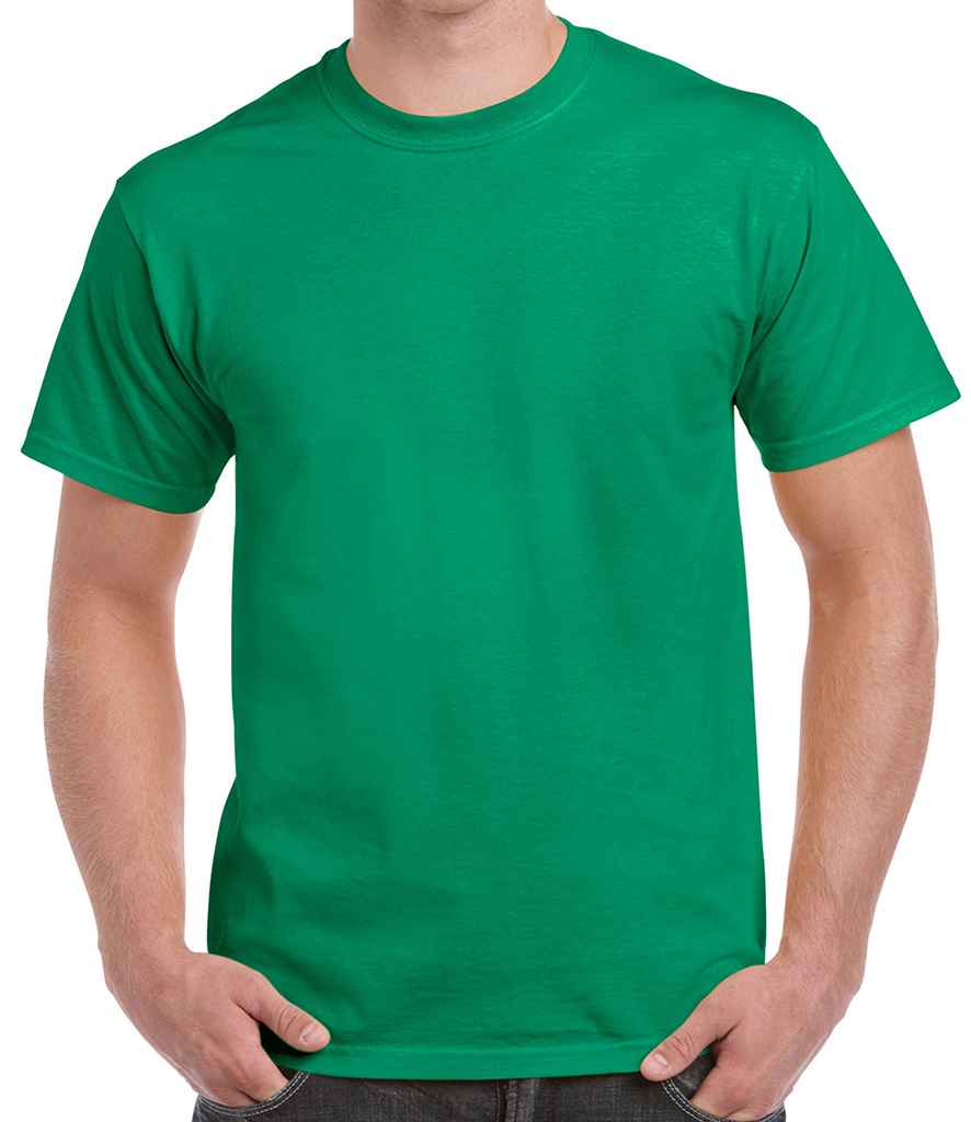 Gildan Ultra Cotton T-Shirt - (2nd Colours) in Kelly Green by Gildan — Custom branded clothing by Print Press, featuring premium embroidery produced in our specialist print lab in the UK.