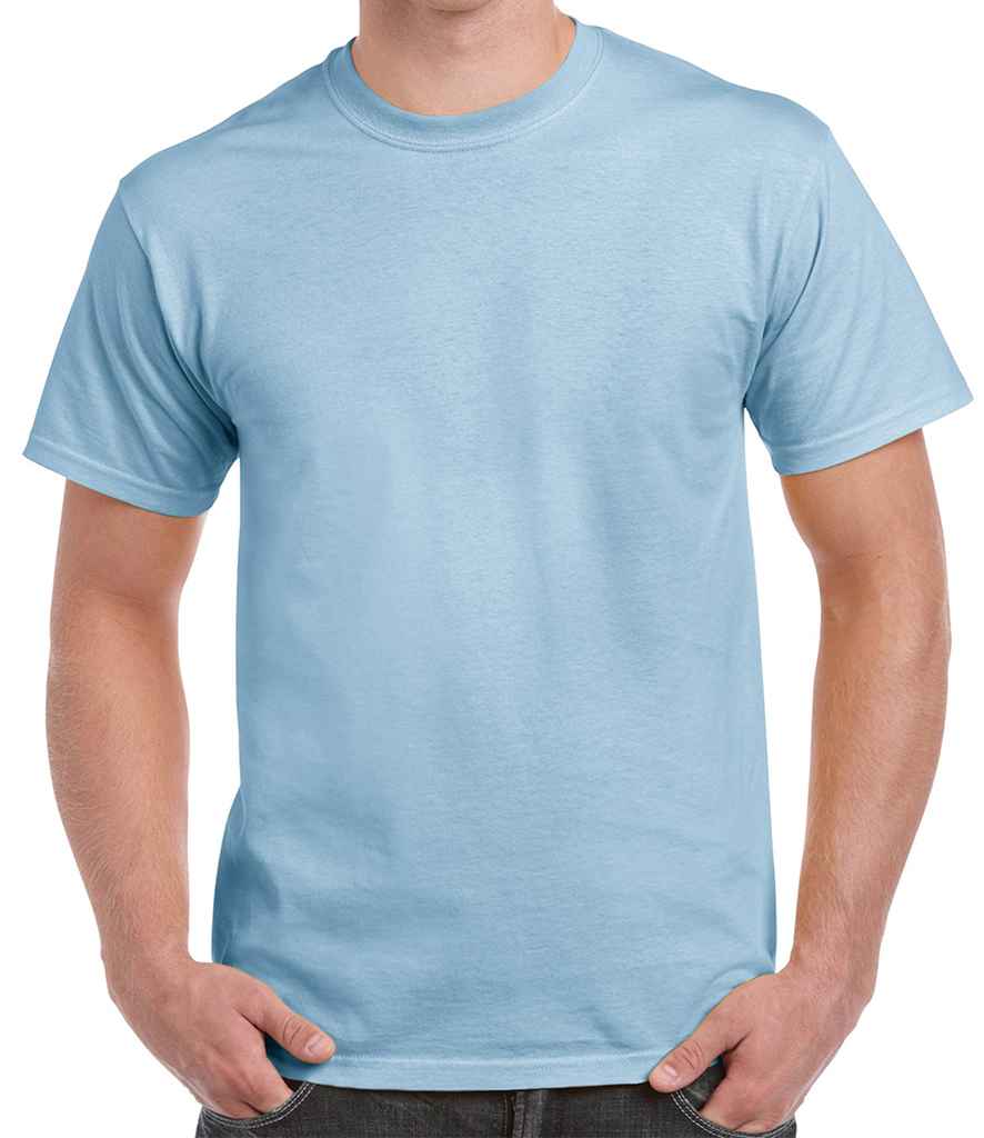 Gildan Ultra Cotton T-Shirt - (2nd Colours) in Light Blue by Gildan — Custom branded clothing by Print Press, featuring premium embroidery produced in our specialist print lab in the UK.
