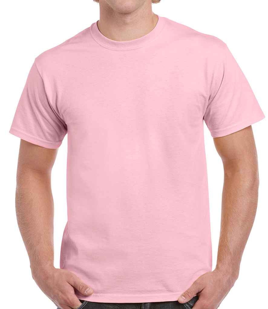 Gildan Ultra Cotton T-Shirt - (2nd Colours) in Light Pink by Gildan — Custom branded clothing by Print Press, featuring premium embroidery produced in our specialist print lab in the UK.