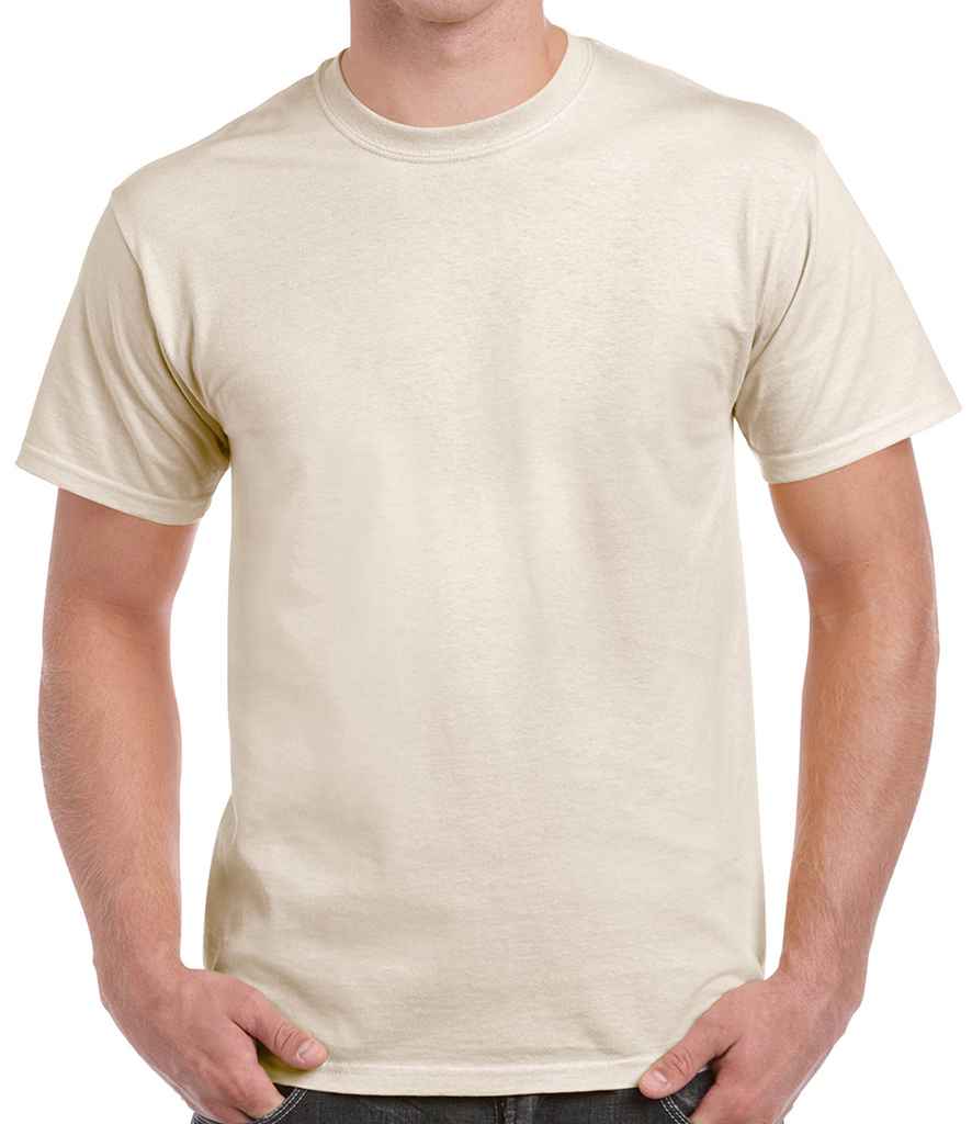 Gildan Ultra Cotton T-Shirt - (2nd Colours) in Natural by Gildan — Custom branded clothing by Print Press, featuring premium embroidery produced in our specialist print lab in the UK.