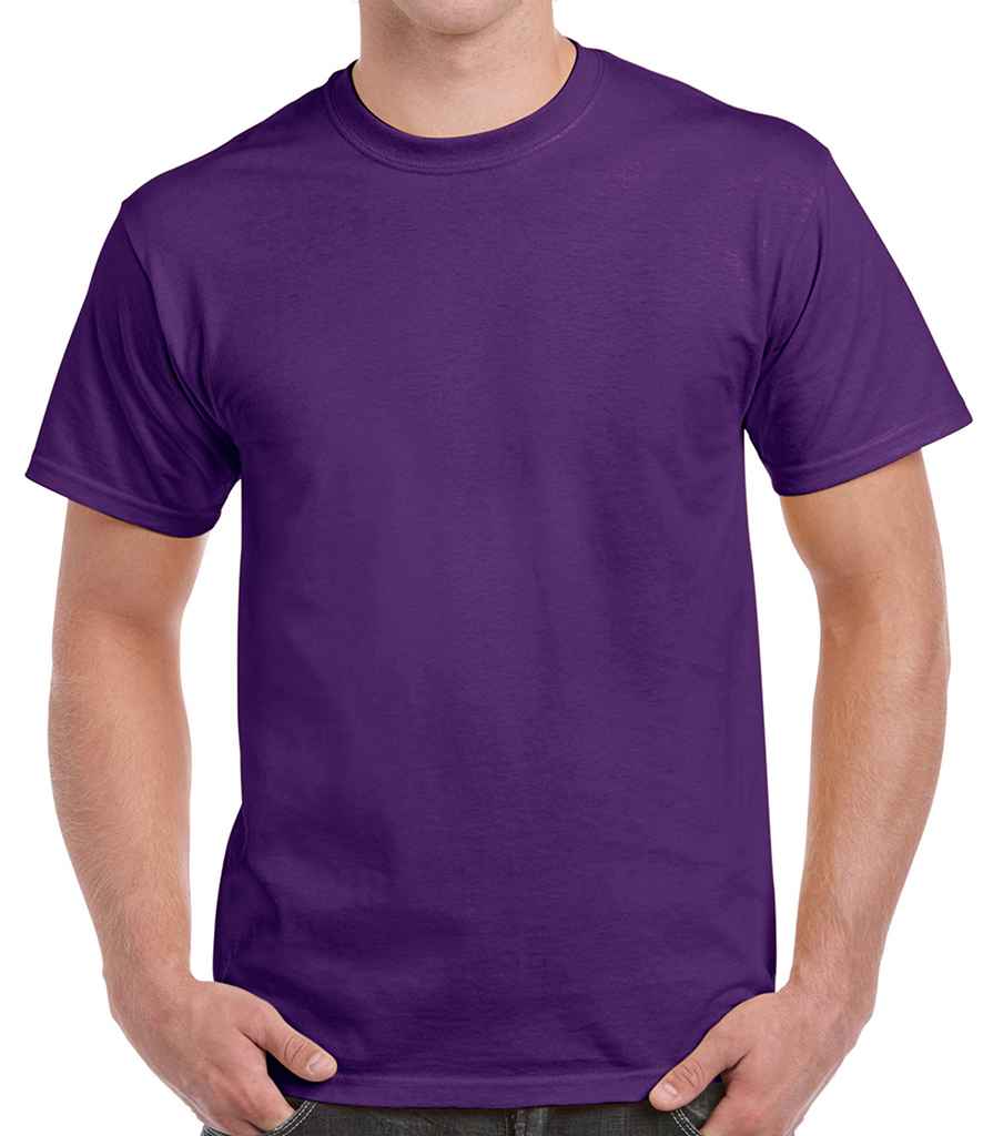 Gildan Ultra Cotton T-Shirt in Purple by Gildan — Custom branded clothing by Print Press, featuring premium embroidery produced in our specialist print lab in the UK.