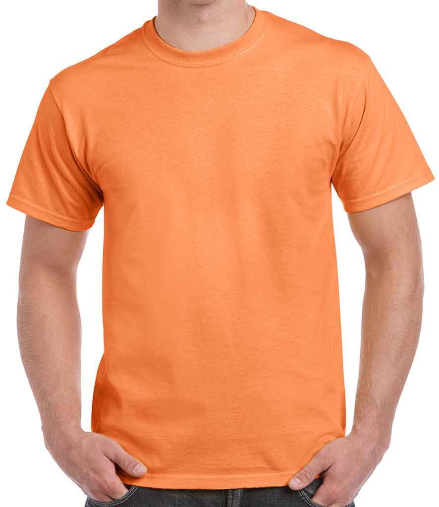 Gildan Ultra Cotton T-Shirt in Tangerine by Gildan — Custom branded clothing by Print Press, featuring premium embroidery produced in our specialist print lab in the UK.