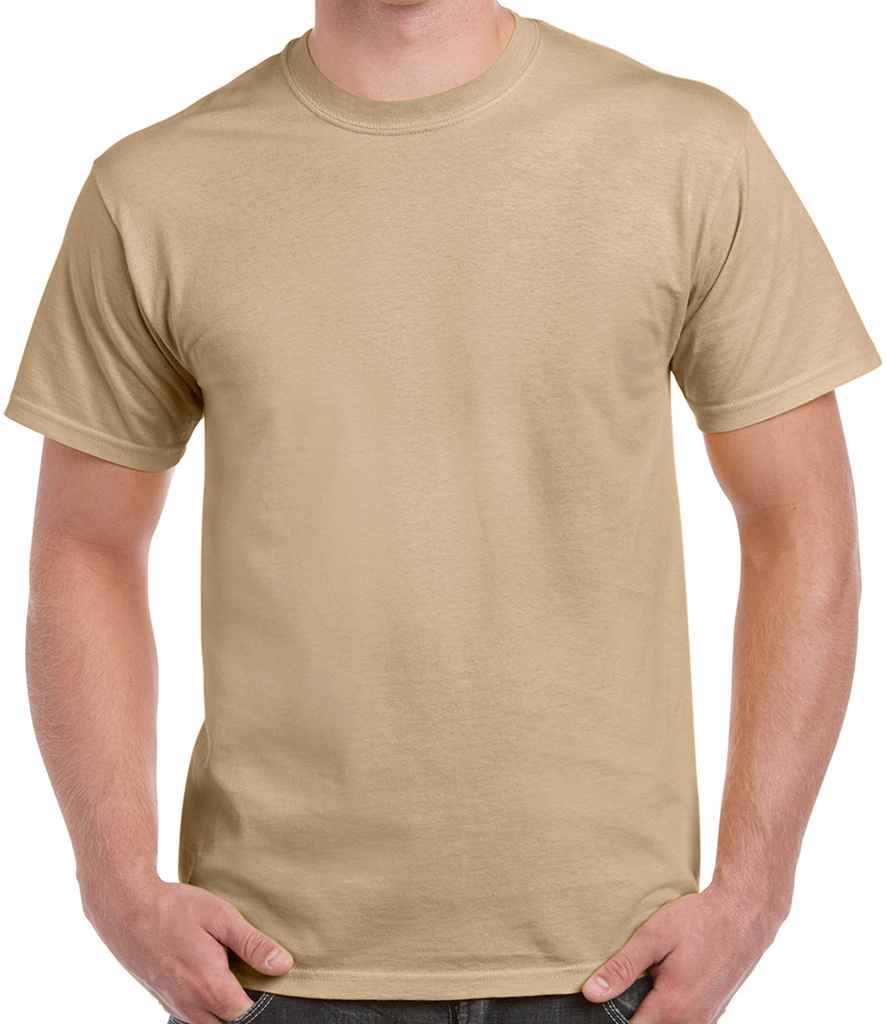 Gildan Ultra Cotton T-Shirt in Tan by Gildan — Custom branded clothing by Print Press, featuring premium embroidery produced in our specialist print lab in the UK.
