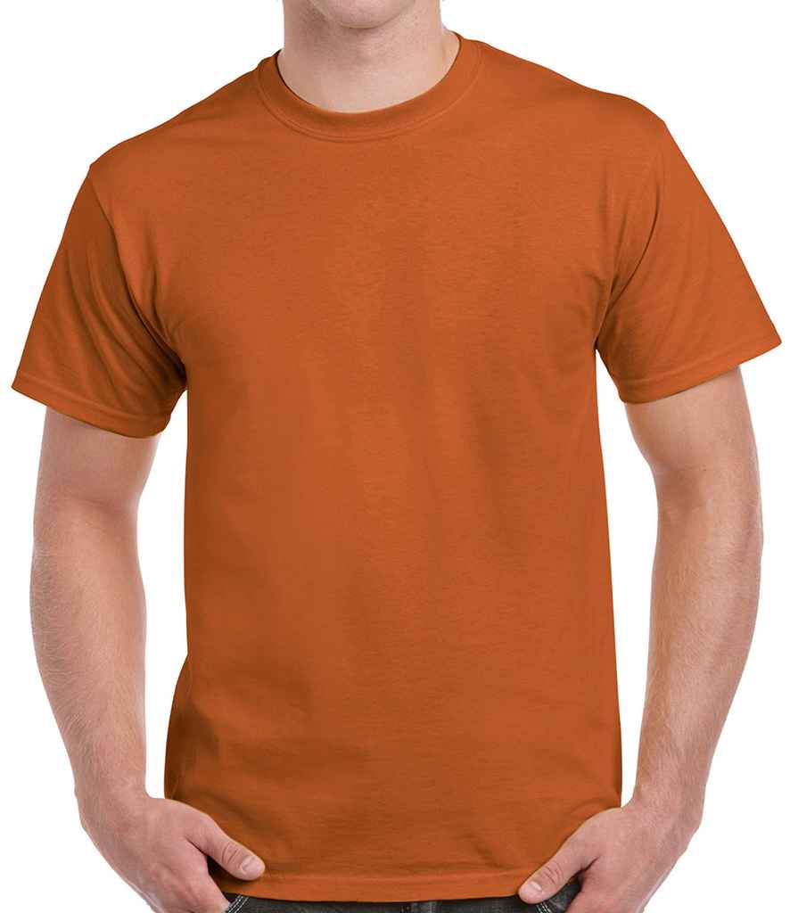 Gildan Ultra Cotton T-Shirt in Texas Orange by Gildan — Custom branded clothing by Print Press, featuring premium embroidery produced in our specialist print lab in the UK.