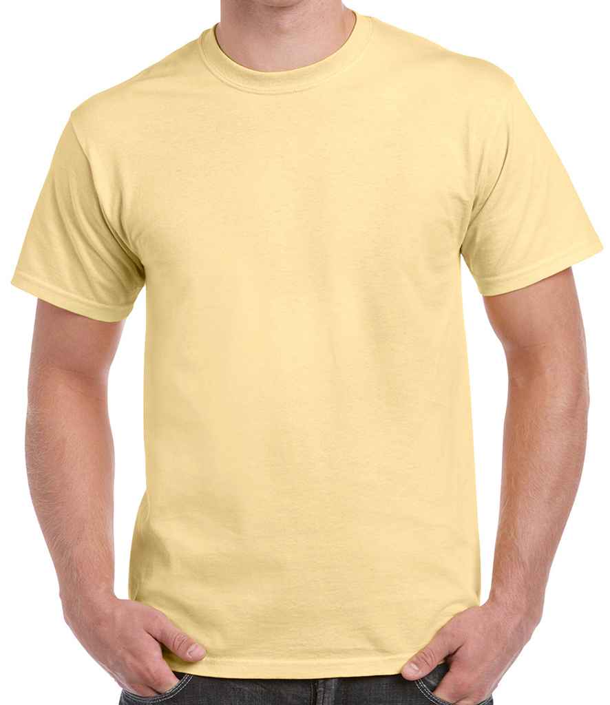 Gildan Ultra Cotton T-Shirt in Vegas Gold by Gildan — Custom branded clothing by Print Press, featuring premium embroidery produced in our specialist print lab in the UK.