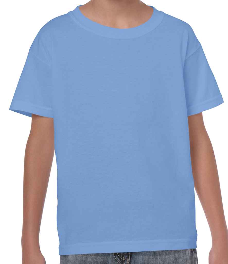 Gildan Kids Heavy Cotton T-Shirt - (2nd Colours) in Carolina Blue by Gildan — Custom branded clothing by Print Press, featuring premium embroidery produced in our specialist print lab in the UK.