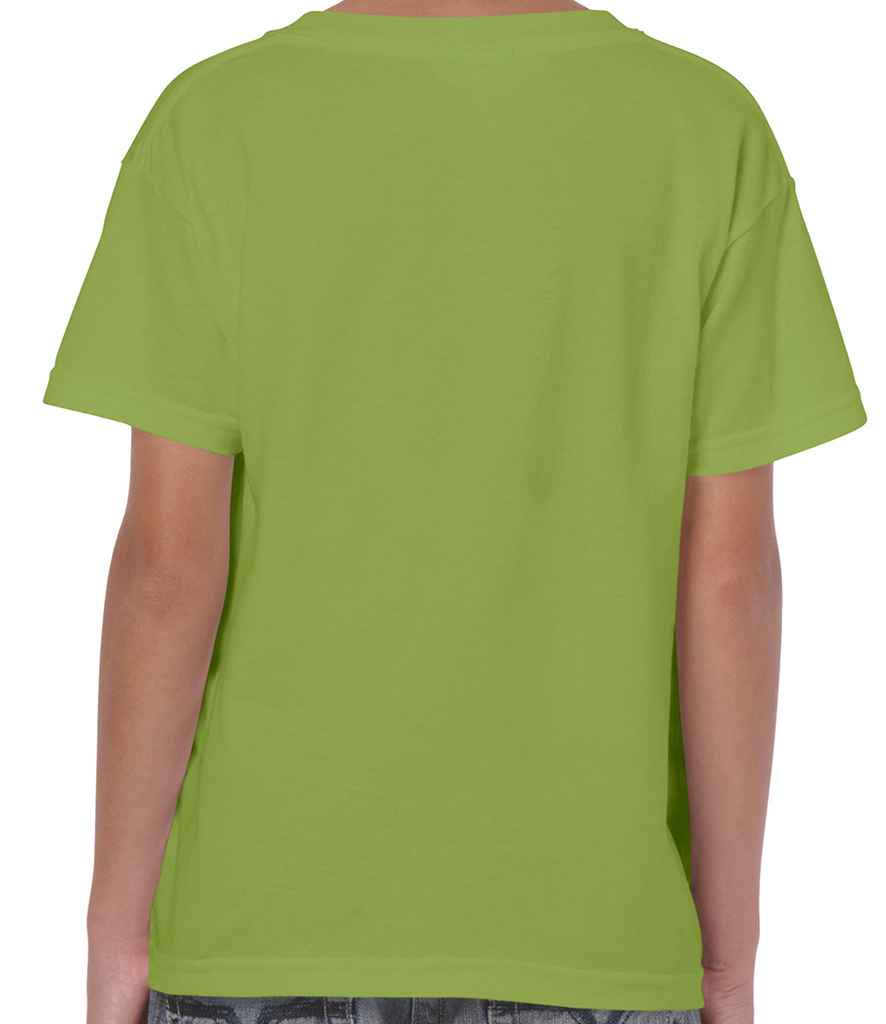 Gildan Kids Heavy Cotton T-Shirt in by Gildan — Custom branded clothing by Print Press, featuring premium embroidery produced in our specialist print lab in the UK.
