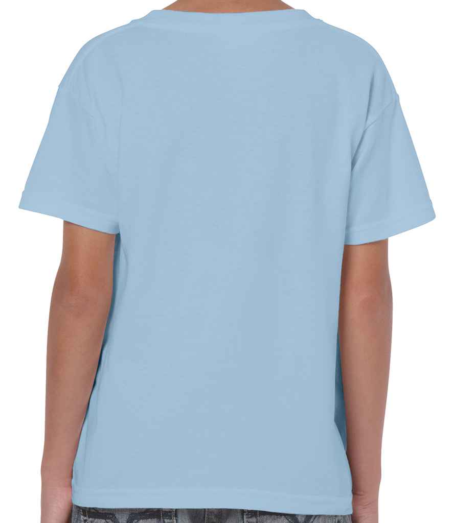 Gildan Kids Heavy Cotton T-Shirt in by Gildan — Custom branded clothing by Print Press, featuring premium embroidery produced in our specialist print lab in the UK.