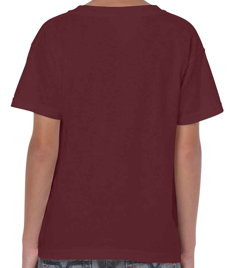 Gildan Kids Heavy Cotton T-Shirt in by Gildan — Custom branded clothing by Print Press, featuring premium embroidery produced in our specialist print lab in the UK.