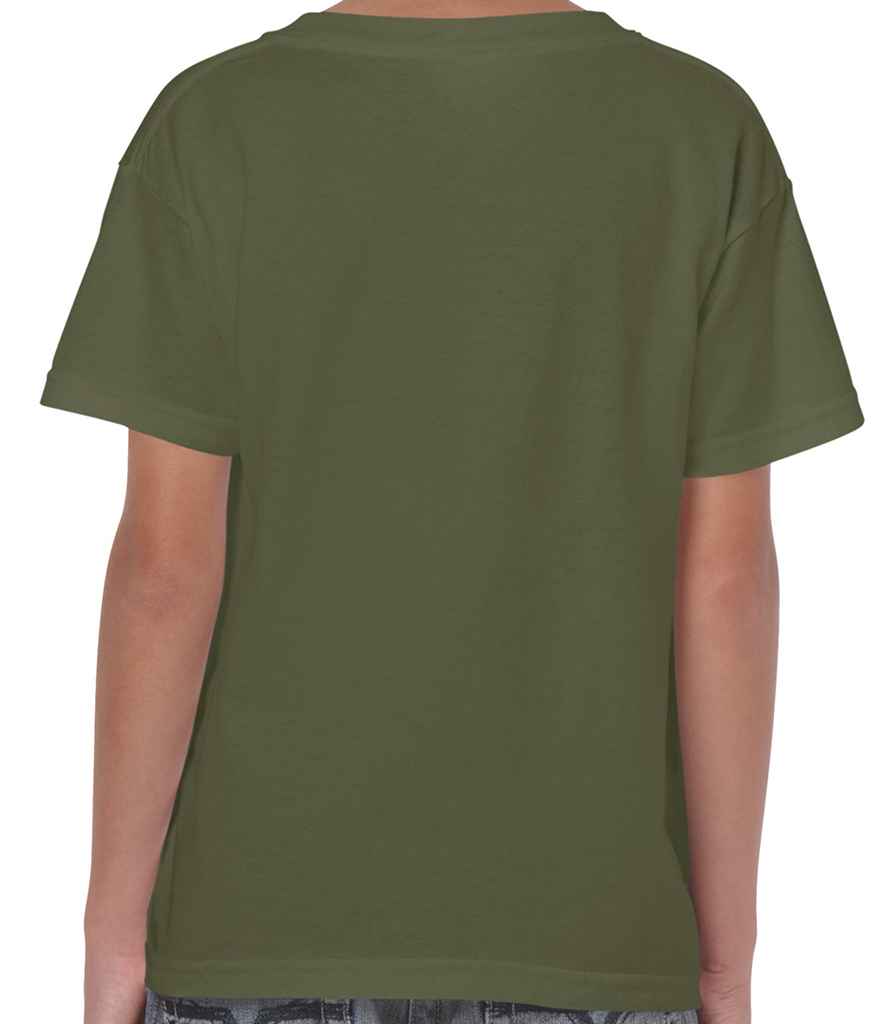 Gildan Kids Heavy Cotton T-Shirt in by Gildan — Custom branded clothing by Print Press, featuring premium embroidery produced in our specialist print lab in the UK.