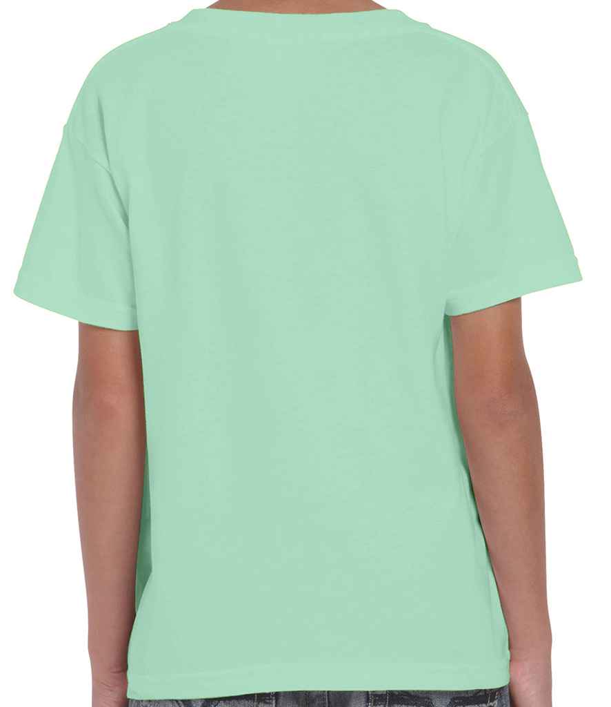 Gildan Kids Heavy Cotton T-Shirt in by Gildan — Custom branded clothing by Print Press, featuring premium embroidery produced in our specialist print lab in the UK.