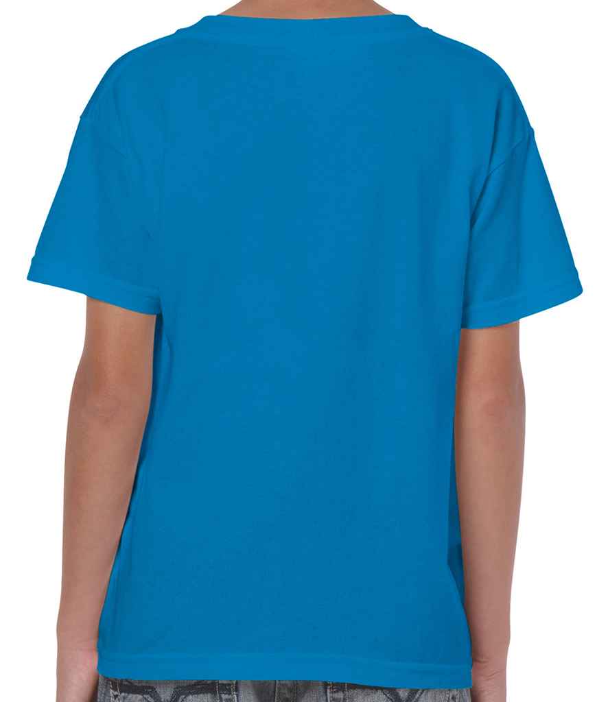 Gildan Kids Heavy Cotton T-Shirt in by Gildan — Custom branded clothing by Print Press, featuring premium embroidery produced in our specialist print lab in the UK.