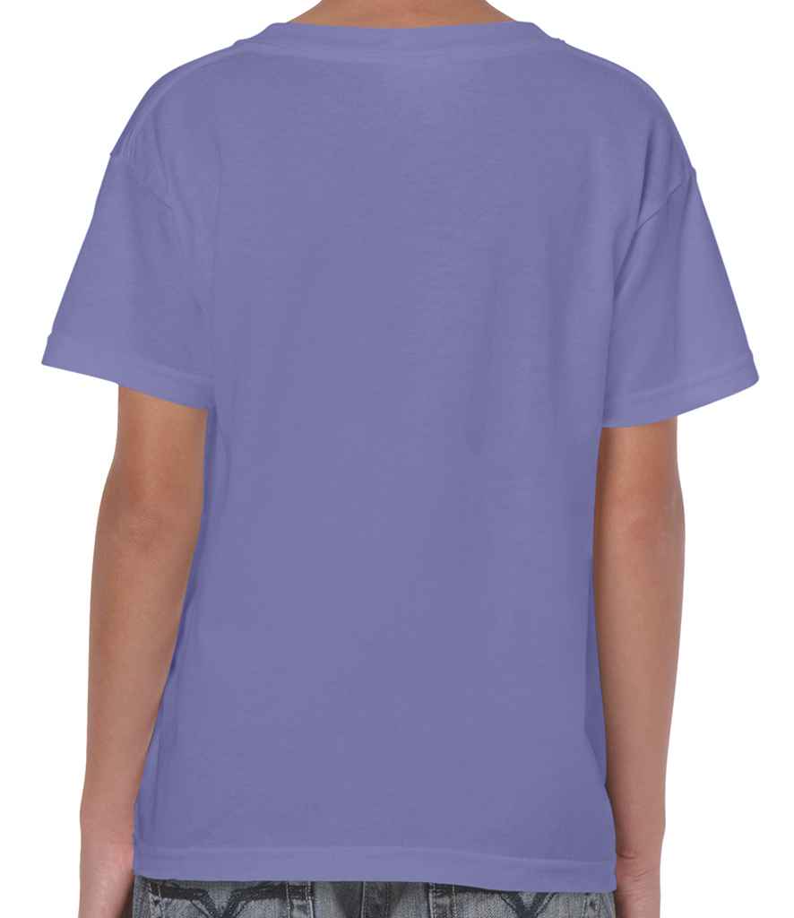 Gildan Kids Heavy Cotton T-Shirt in by Gildan — Custom branded clothing by Print Press, featuring premium embroidery produced in our specialist print lab in the UK.