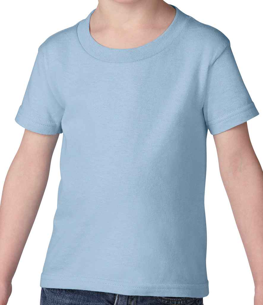 Gildan Heavy Cotton Toddler T-Shirt in Light Blue by Gildan — Custom branded clothing by Print Press, featuring premium embroidery produced in our specialist print lab in the UK.