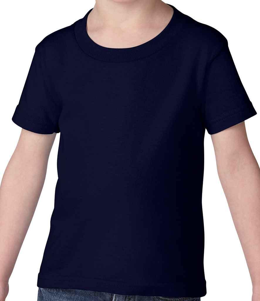 Gildan Heavy Cotton Toddler T-Shirt in Navy by Gildan — Custom branded clothing by Print Press, featuring premium embroidery produced in our specialist print lab in the UK.