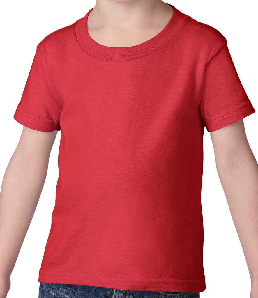 Gildan Heavy Cotton Toddler T-Shirt in by Gildan — Custom branded clothing by Print Press, featuring premium embroidery produced in our specialist print lab in the UK.