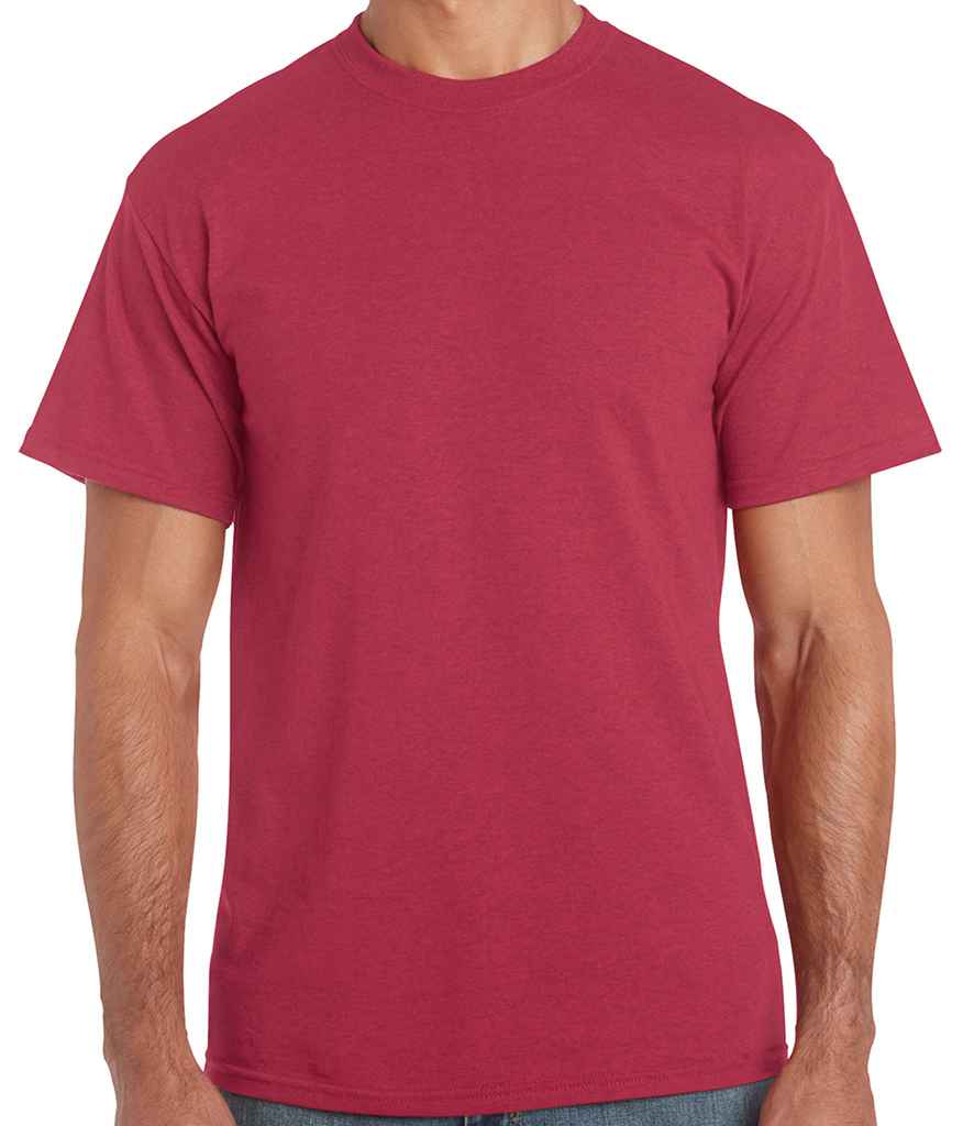 Gildan Heavy Cotton T-Shirt in Antique Cherry Red by Gildan — Custom branded clothing by Print Press, featuring premium embroidery produced in our specialist print lab in the UK.
