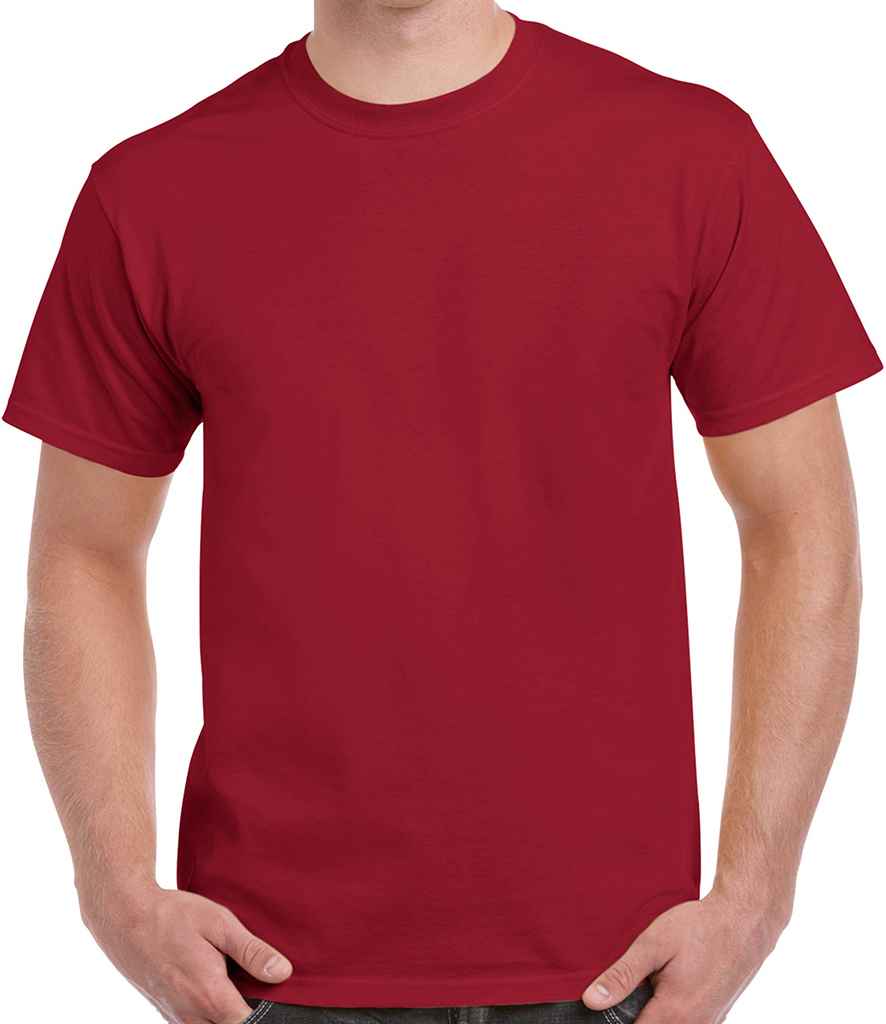 Gildan Heavy Cotton T-Shirt in Cardinal Red by Gildan — Custom branded clothing by Print Press, featuring premium embroidery produced in our specialist print lab in the UK.