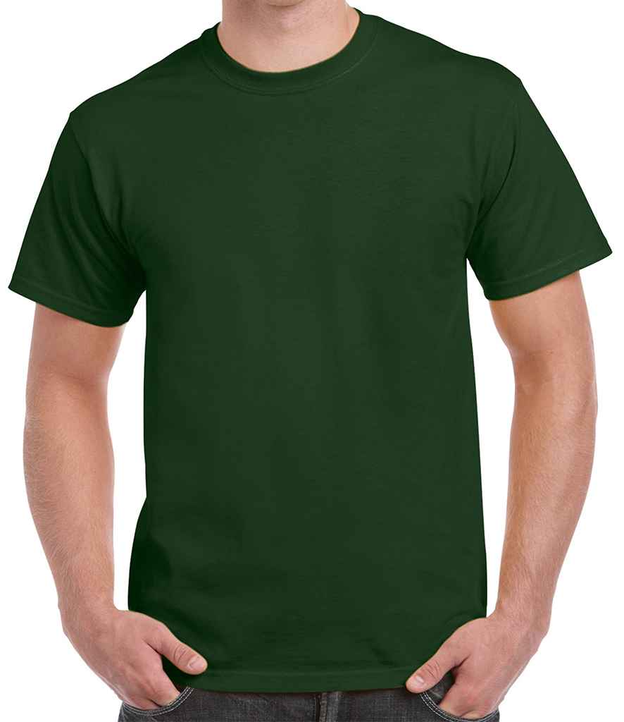 Gildan Heavy Cotton T-Shirt - (2nd Colours) in Forest Green by Gildan — Custom branded clothing by Print Press, featuring premium embroidery produced in our specialist print lab in the UK.
