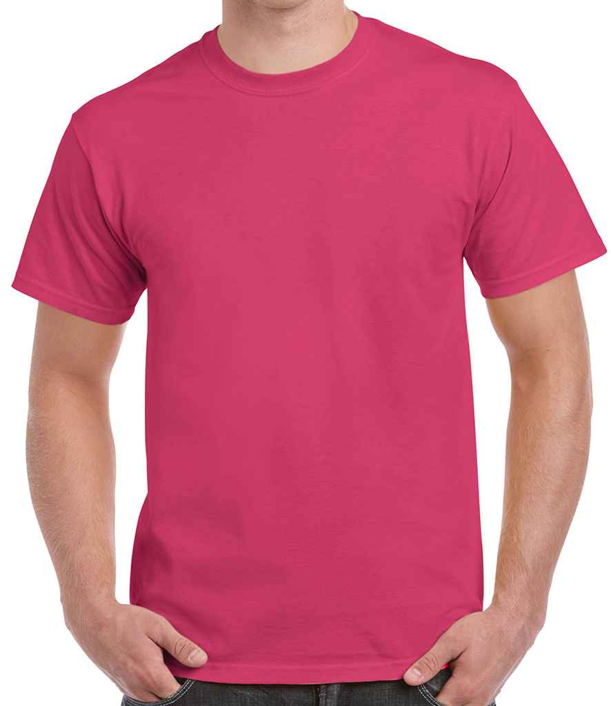 Gildan Heavy Cotton T-Shirt in Heliconia by Gildan — Custom branded clothing by Print Press, featuring premium embroidery produced in our specialist print lab in the UK.