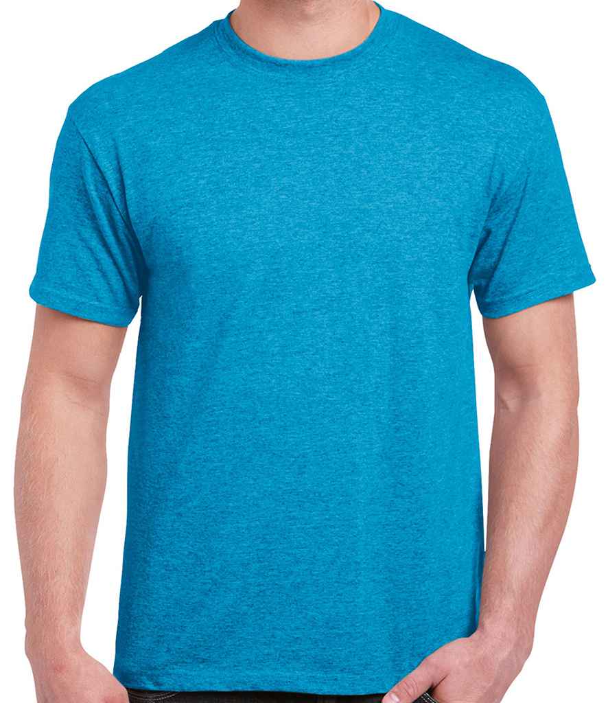 Gildan Heavy Cotton T-Shirt - (2nd Colours) in Heather Sapphire by Gildan — Custom branded clothing by Print Press, featuring premium embroidery produced in our specialist print lab in the UK.