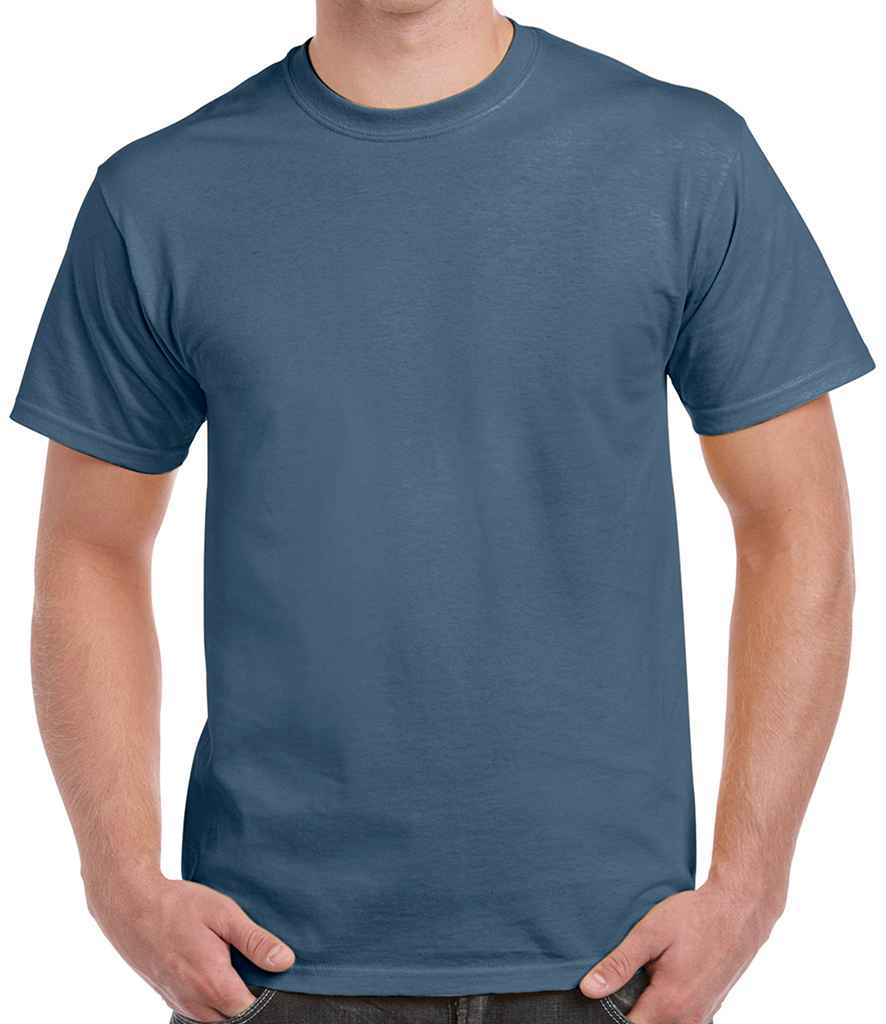 Gildan Heavy Cotton T-Shirt - (2nd Colours) in Indigo by Gildan — Custom branded clothing by Print Press, featuring premium embroidery produced in our specialist print lab in the UK.