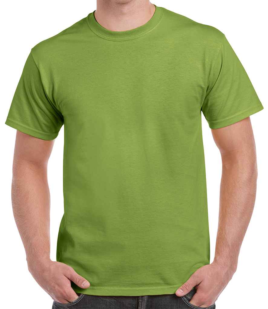 Gildan Heavy Cotton T-Shirt - (3rd Colours) in Kiwi by Gildan — Custom branded clothing by Print Press, featuring premium embroidery produced in our specialist print lab in the UK.