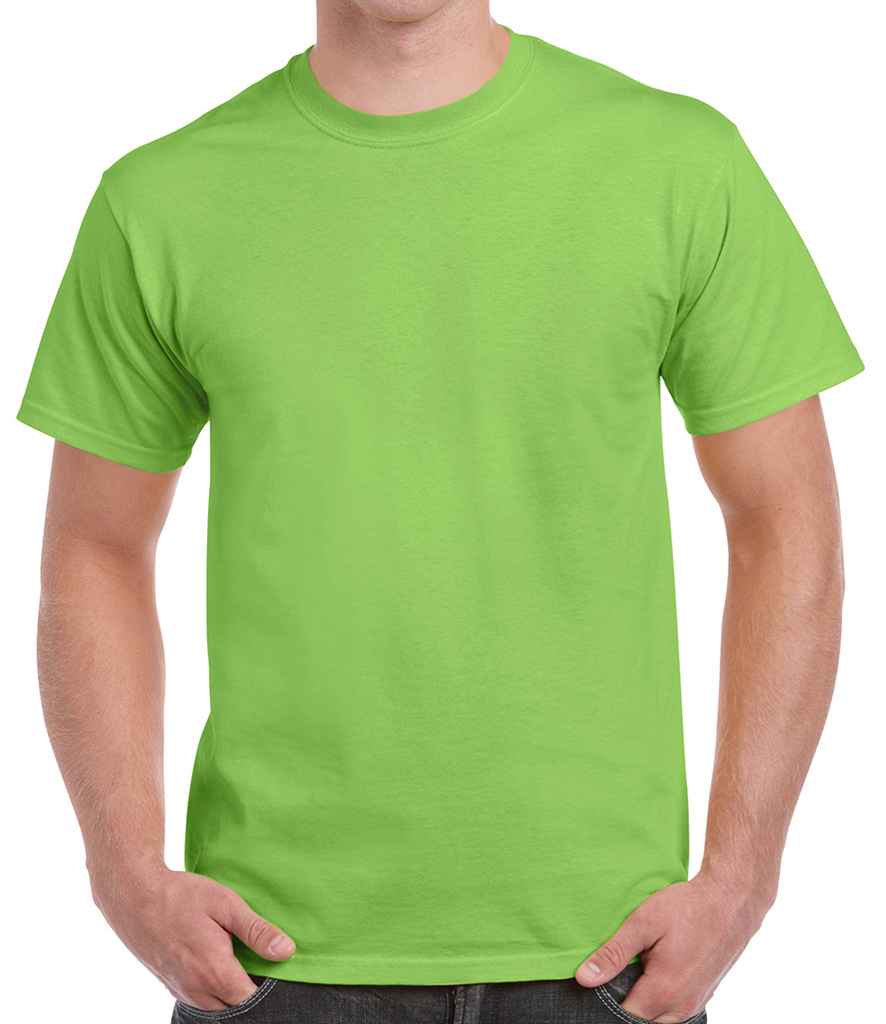 Gildan Heavy Cotton T-Shirt - (3rd Colours) in Lime Green by Gildan — Custom branded clothing by Print Press, featuring premium embroidery produced in our specialist print lab in the UK.