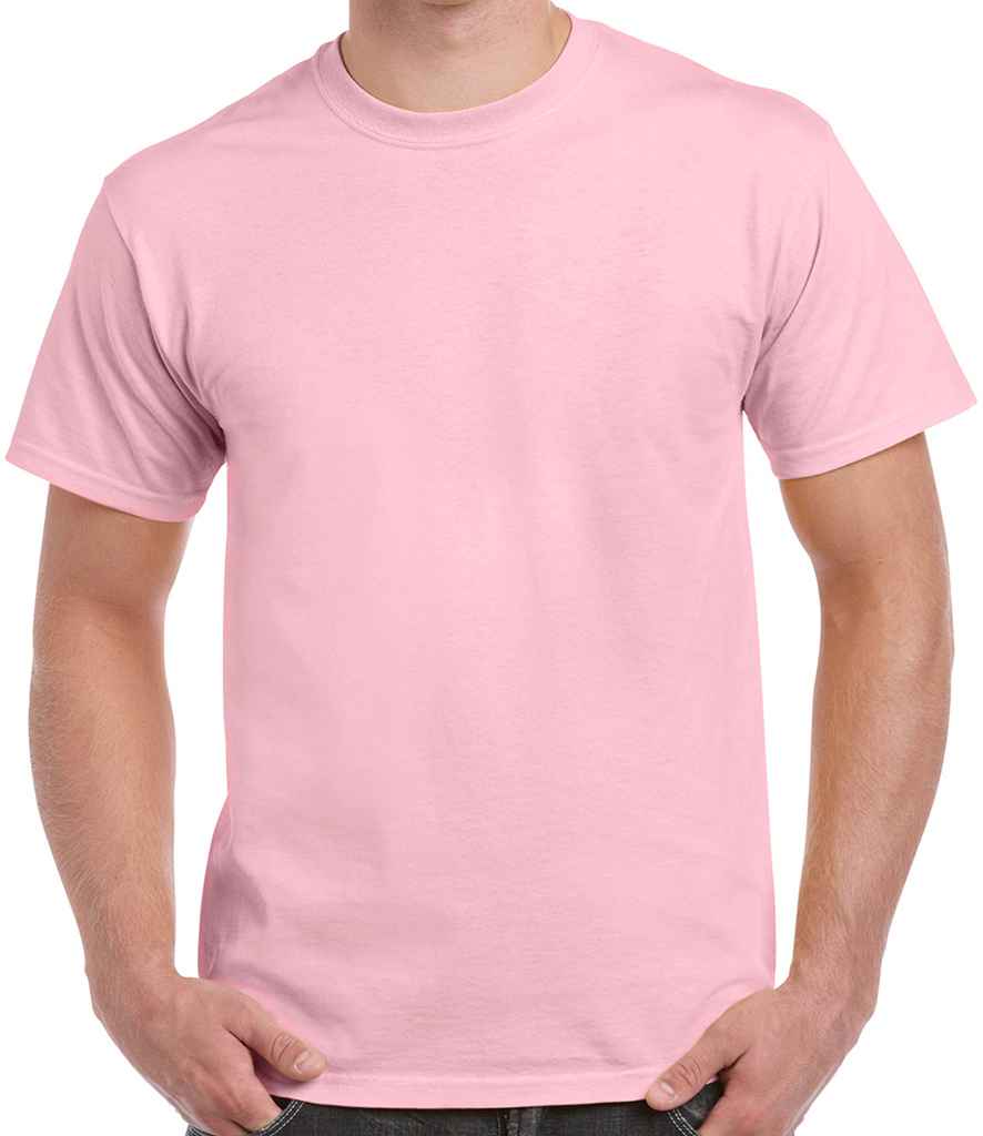 Gildan Heavy Cotton T-Shirt in Light Pink by Gildan — Custom branded clothing by Print Press, featuring premium embroidery produced in our specialist print lab in the UK.