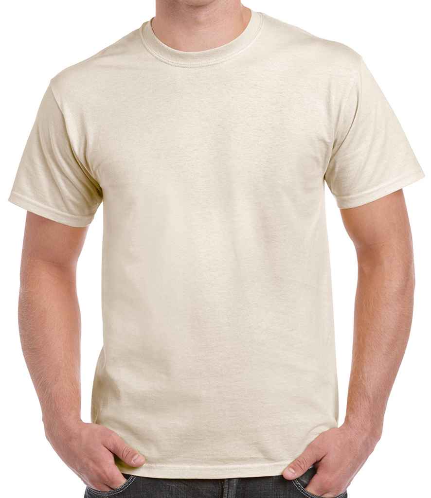 Gildan Heavy Cotton T-Shirt - (3rd Colours) in Natural by Gildan — Custom branded clothing by Print Press, featuring premium embroidery produced in our specialist print lab in the UK.