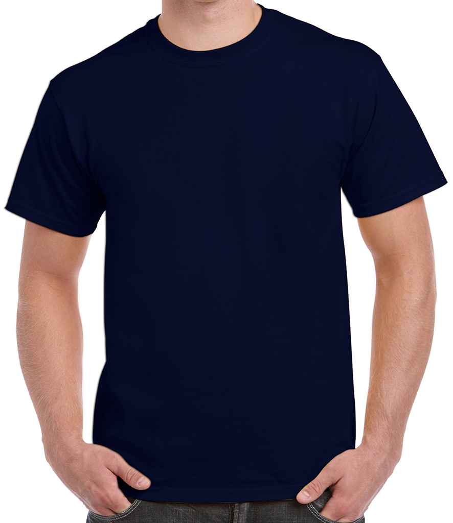Gildan Heavy Cotton T-Shirt - (3rd Colours) in Navy by Gildan — Custom branded clothing by Print Press, featuring premium embroidery produced in our specialist print lab in the UK.