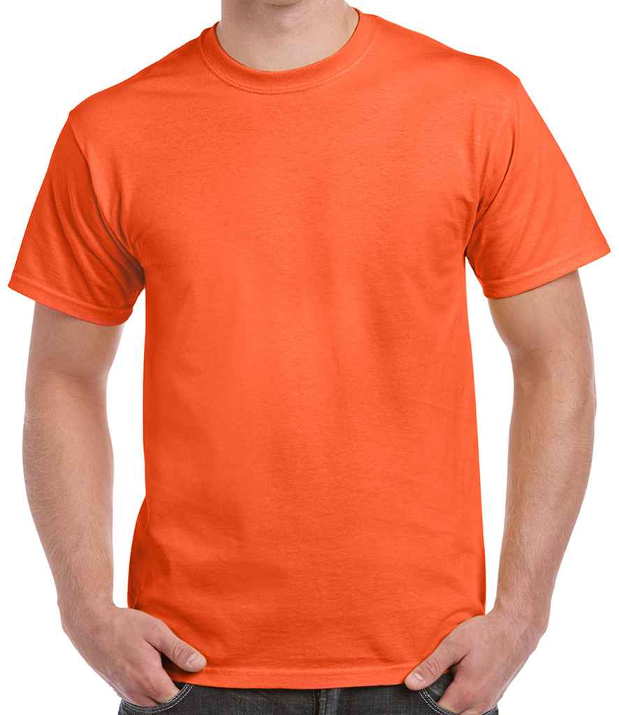 Gildan Heavy Cotton T-Shirt in Orange by Gildan — Custom branded clothing by Print Press, featuring premium embroidery produced in our specialist print lab in the UK.