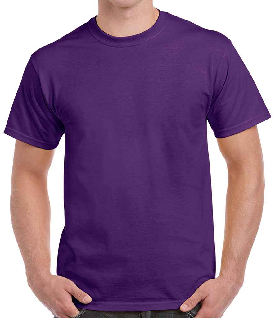 Gildan Heavy Cotton T-Shirt - (3rd Colours) in Purple by Gildan — Custom branded clothing by Print Press, featuring premium embroidery produced in our specialist print lab in the UK.