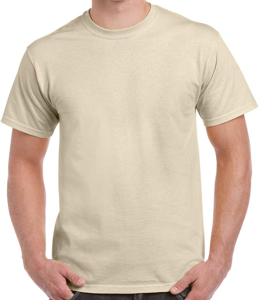 Gildan Heavy Cotton T-Shirt in Sand by Gildan — Custom branded clothing by Print Press, featuring premium embroidery produced in our specialist print lab in the UK.